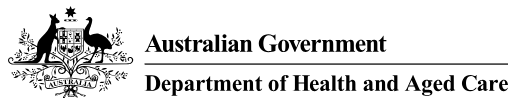 Department of Health and Aged Care Federal logo